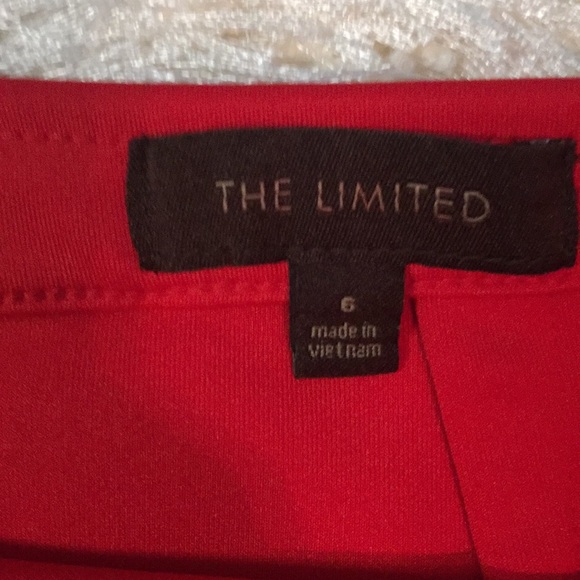 Bright Red Skirt w/ Gold Zipper Detail - Picture 3 of 3